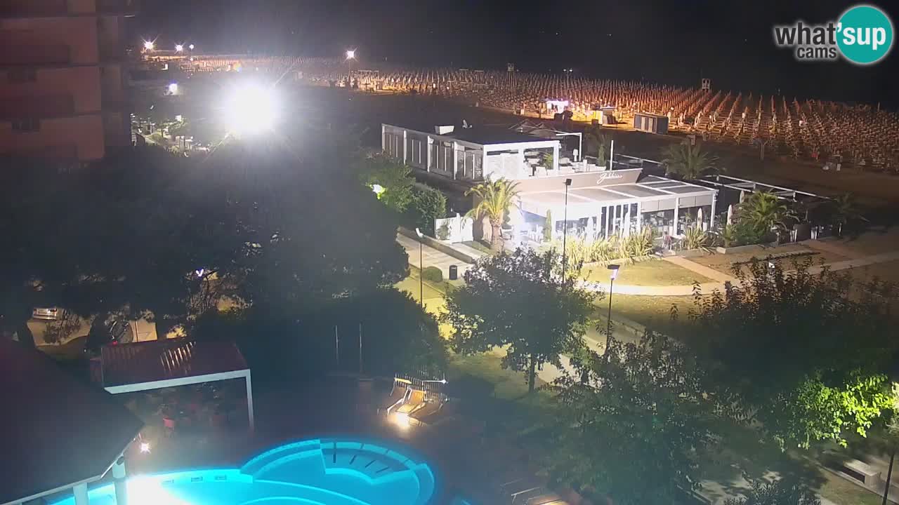 Webcam en direct plage de Bibione – vue depuis Ashanti ApartHotel