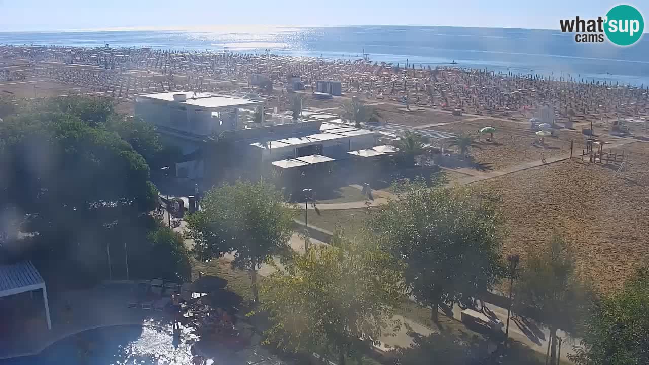 Web kamera Bibione plaža – pogled sa Ashanti ApartHotela