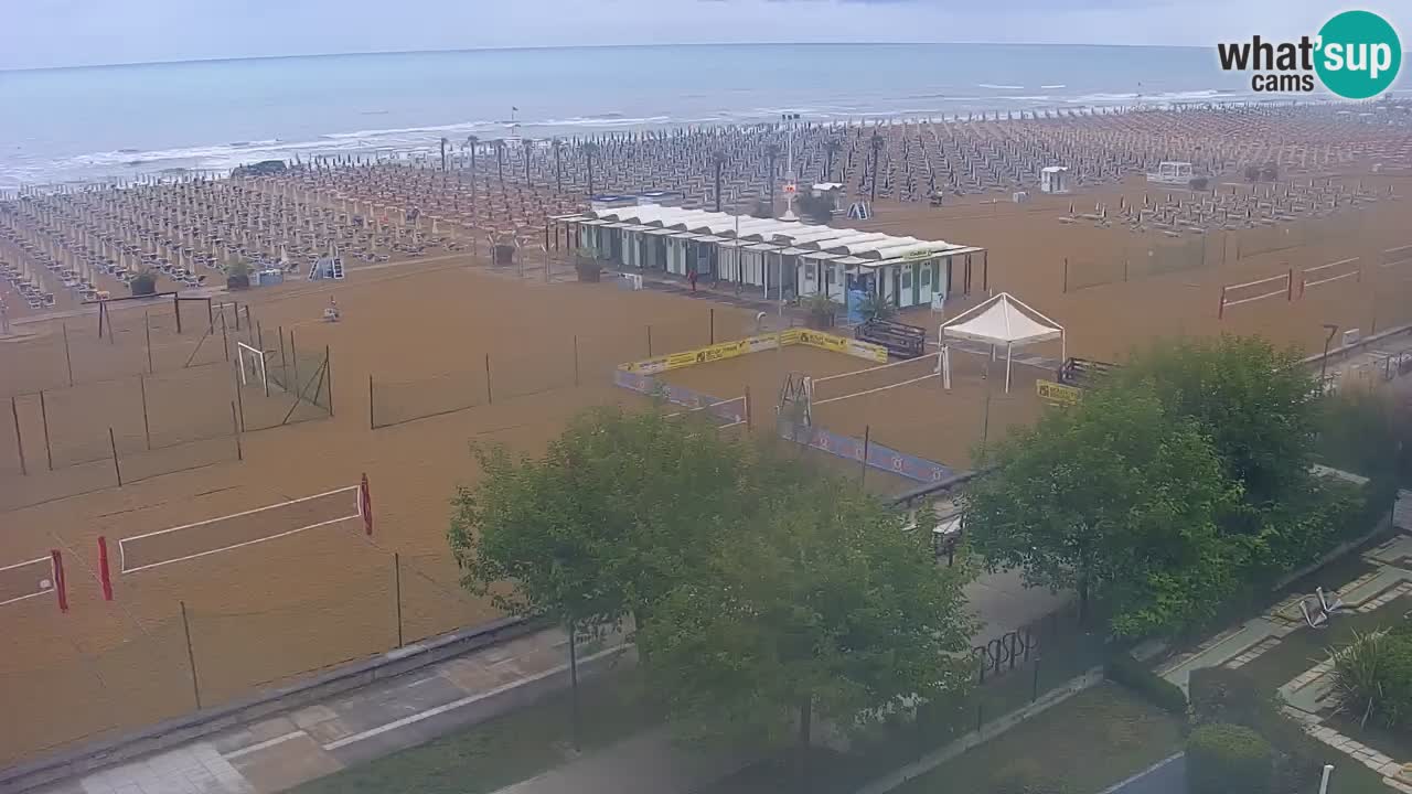 Web kamera Bibione plaža – pogled sa Ashanti ApartHotela