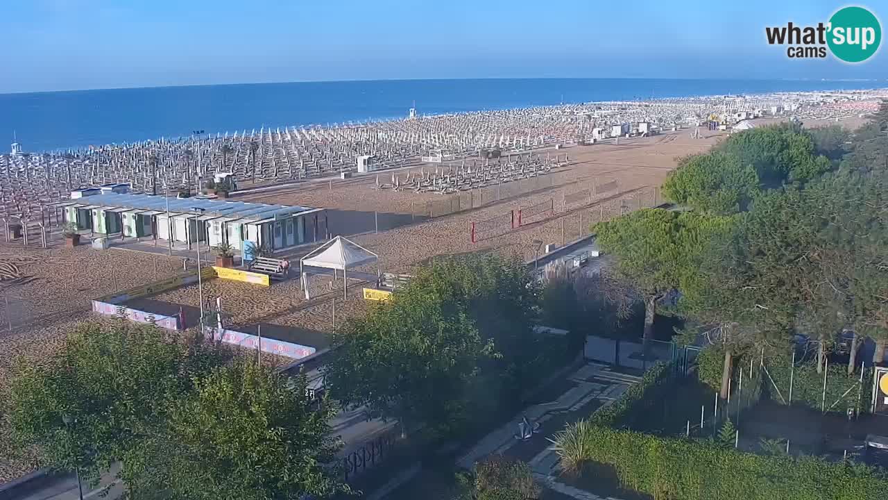 Webcam en direct plage de Bibione – vue depuis Ashanti ApartHotel