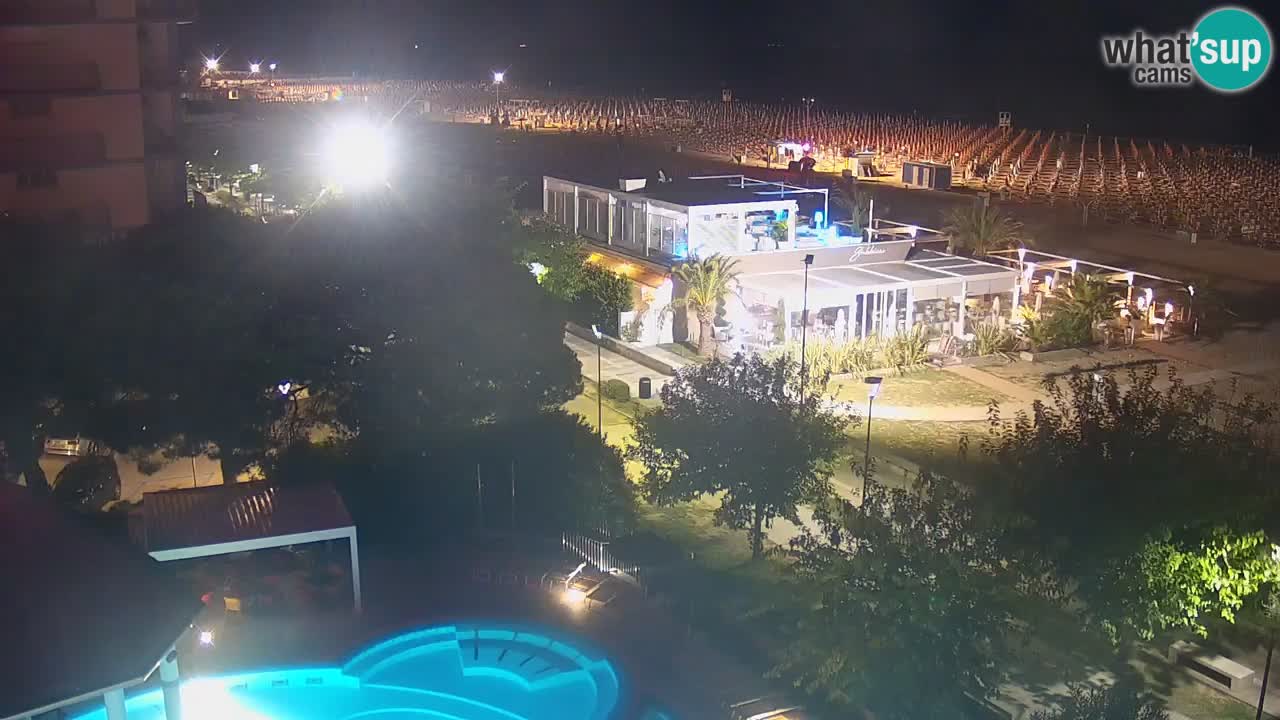 Webcam en vivo playa Bibione – vista desde Ashanti ApartHotel