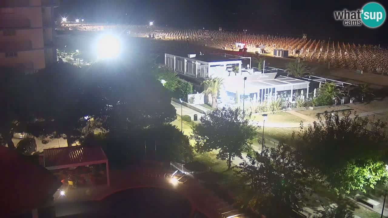 Webcam en vivo playa Bibione – vista desde Ashanti ApartHotel