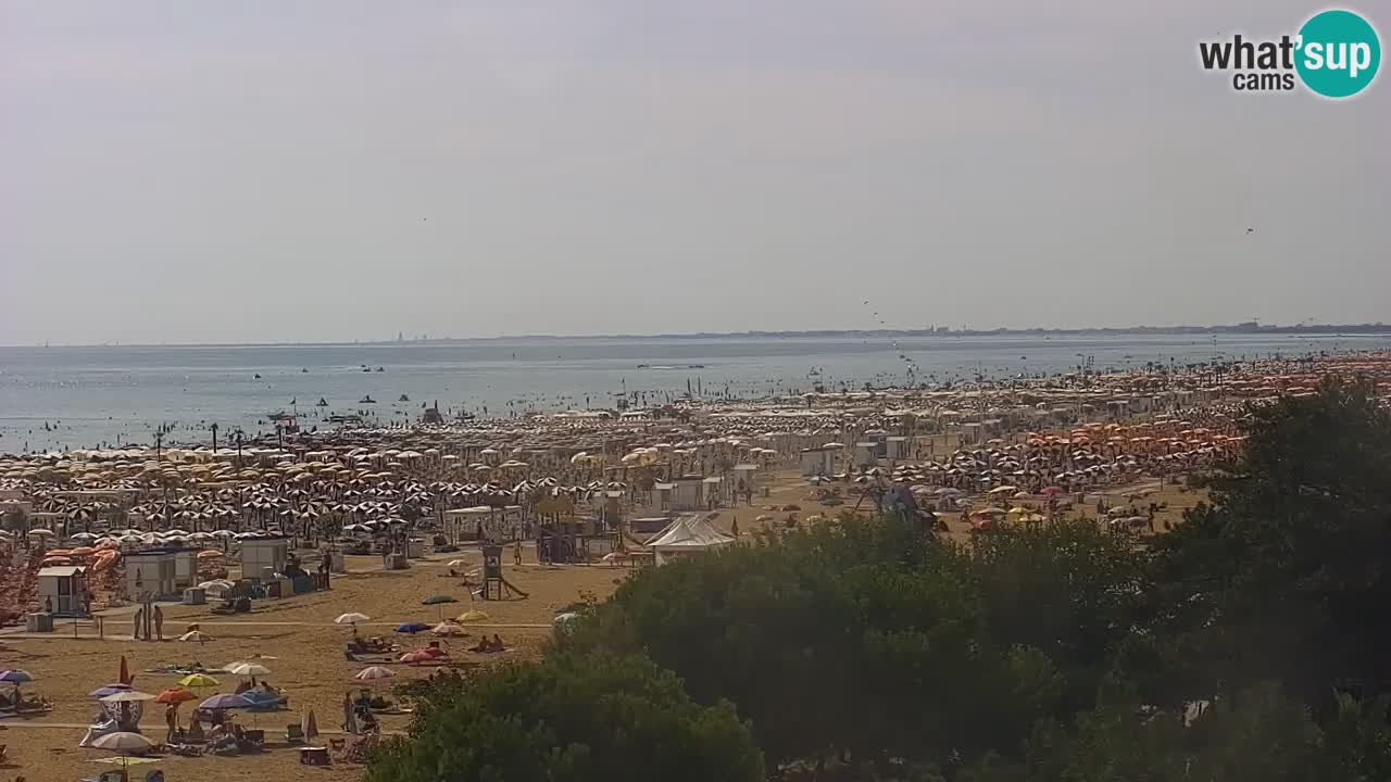 Web kamera Bibione plaža – pogled sa Ashanti ApartHotela