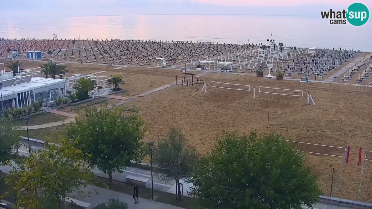 Webcam en direct plage de Bibione – vue depuis Ashanti ApartHotel