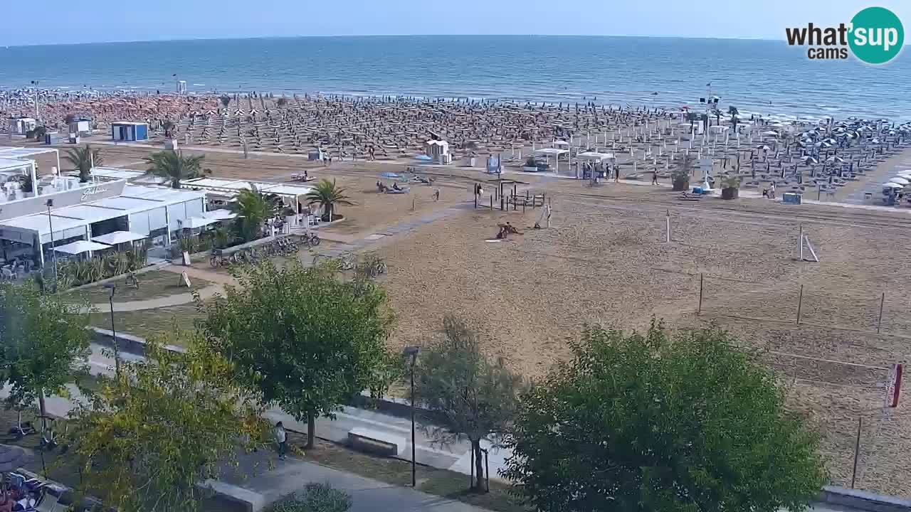 Web kamera Bibione plaža – pogled sa Ashanti ApartHotela