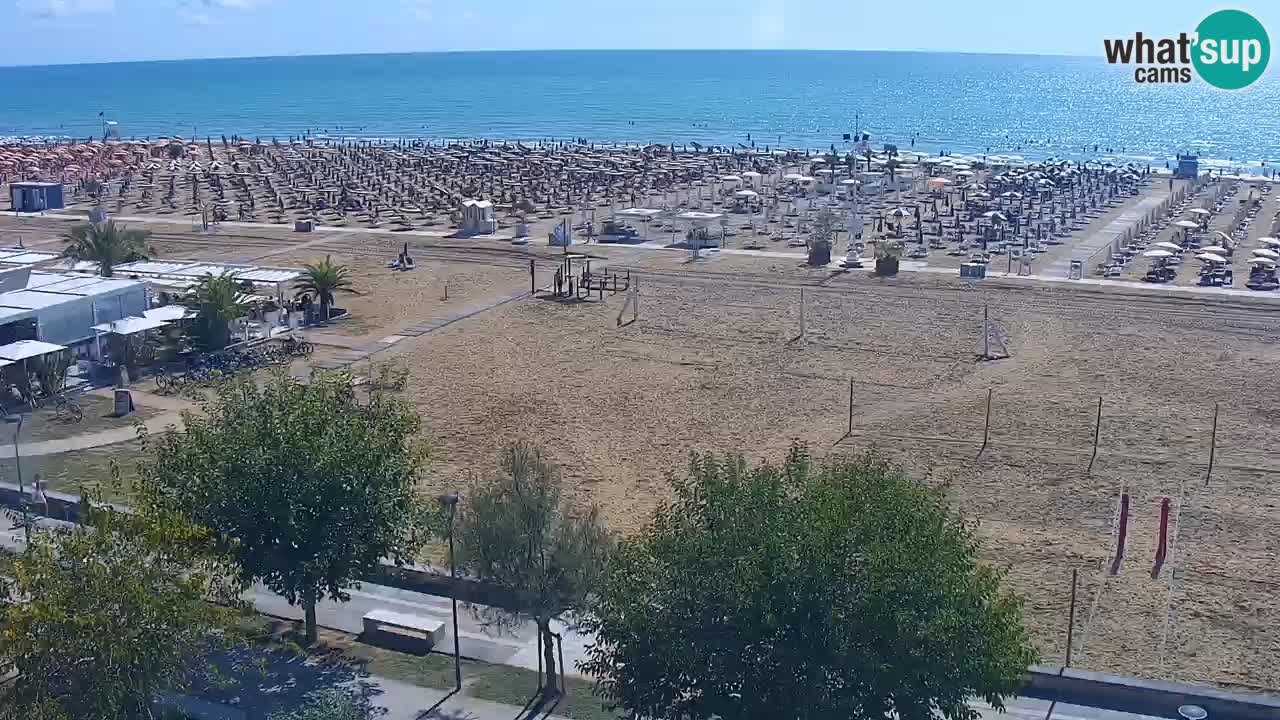 Webcam en vivo playa Bibione – vista desde Ashanti ApartHotel