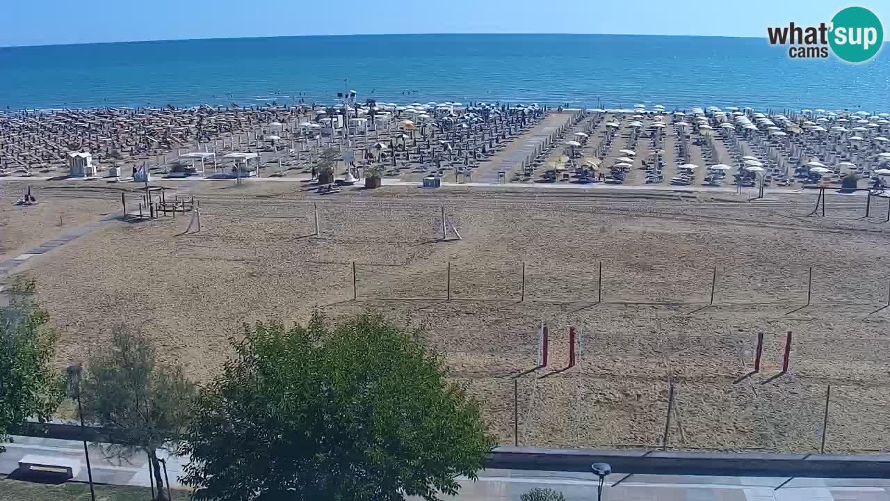 Webcam en vivo playa Bibione – vista desde Ashanti ApartHotel