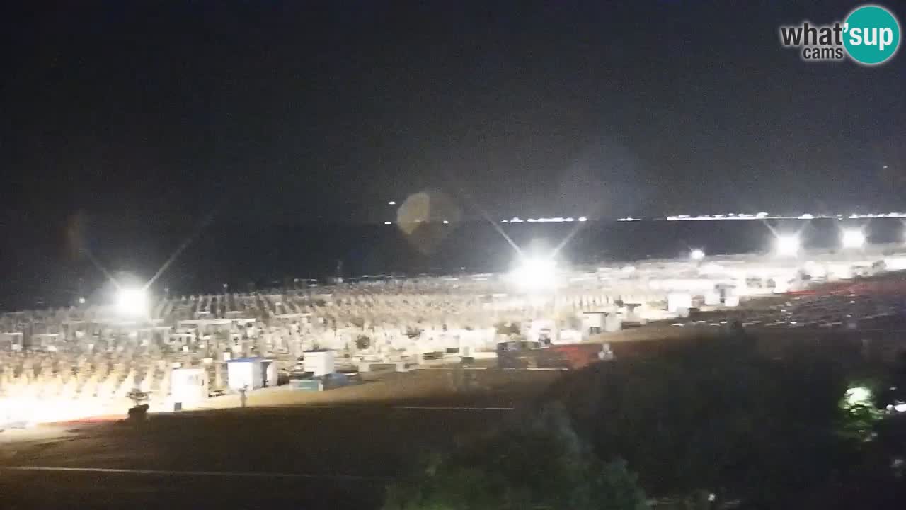 Spletna kamera Bibione plaža – pogled iz Ashanti ApartHotela
