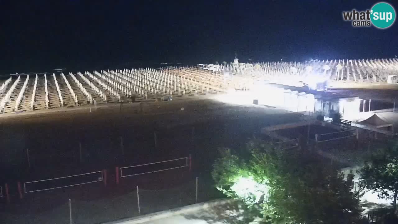 Webcam en direct plage de Bibione – vue depuis Ashanti ApartHotel