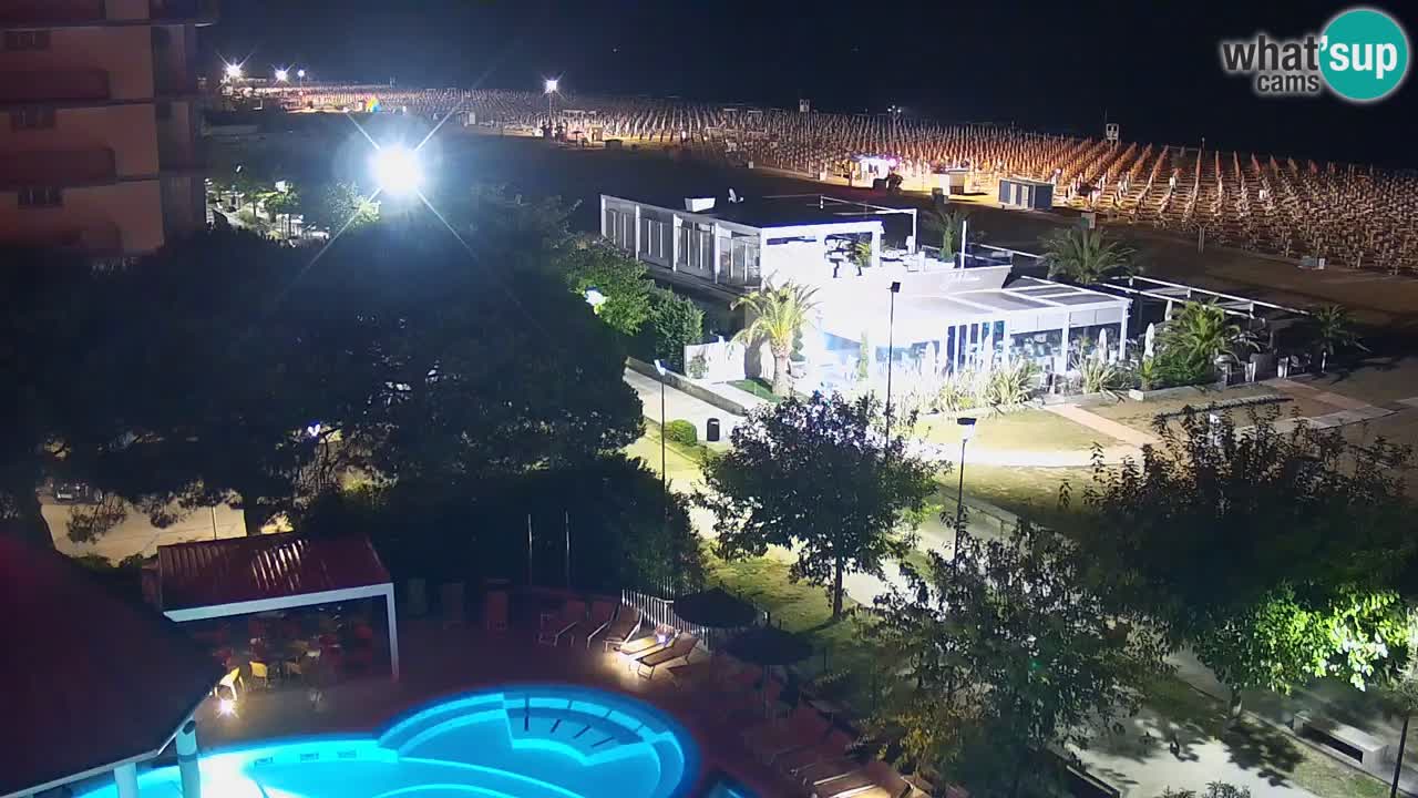 Webcam en vivo playa Bibione – vista desde Ashanti ApartHotel
