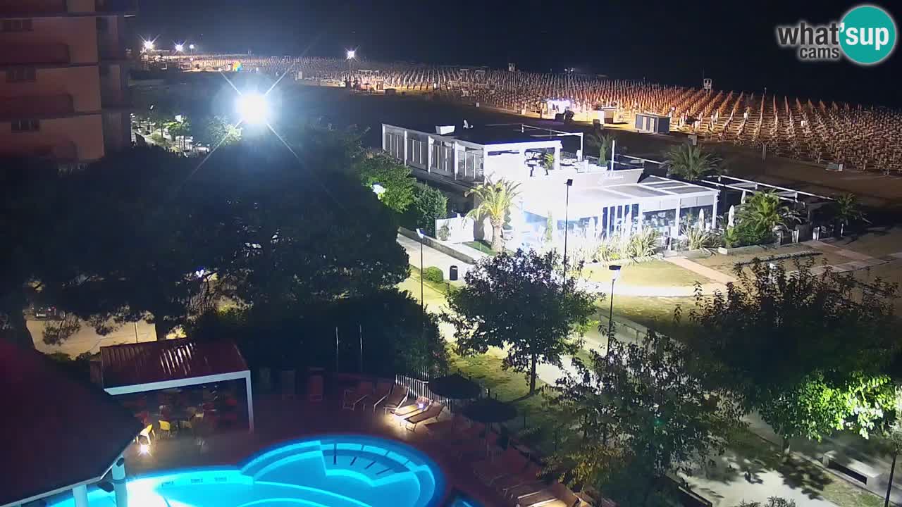 Webcam en vivo playa Bibione – vista desde Ashanti ApartHotel