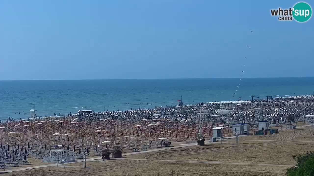 Webcam en vivo playa Bibione – vista desde Ashanti ApartHotel
