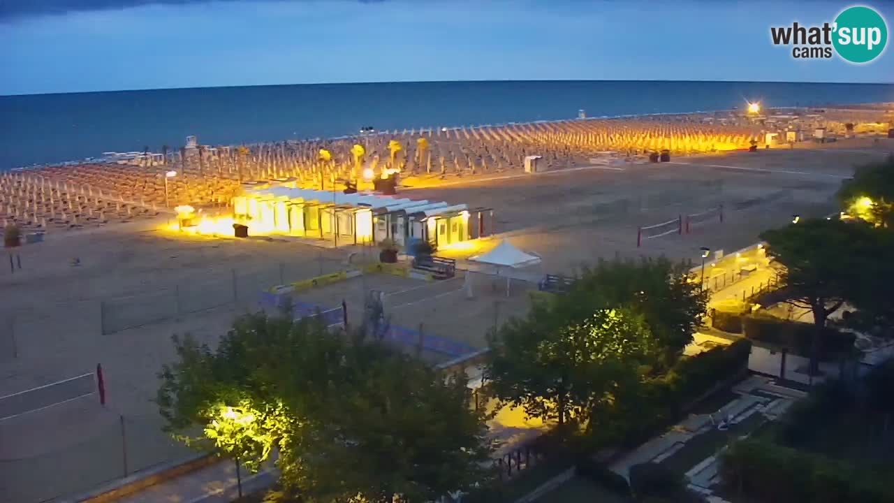 Webcam en vivo playa Bibione – vista desde Ashanti ApartHotel