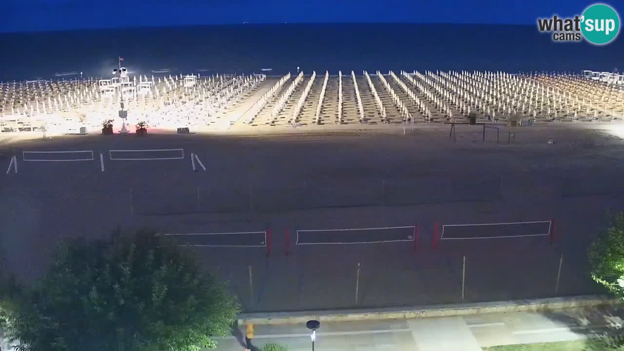 Webcam en vivo playa Bibione – vista desde Ashanti ApartHotel