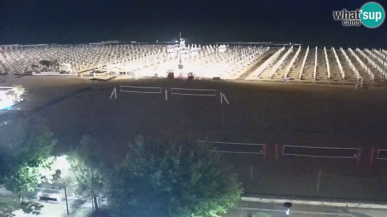 Webcam en direct plage de Bibione – vue depuis Ashanti ApartHotel