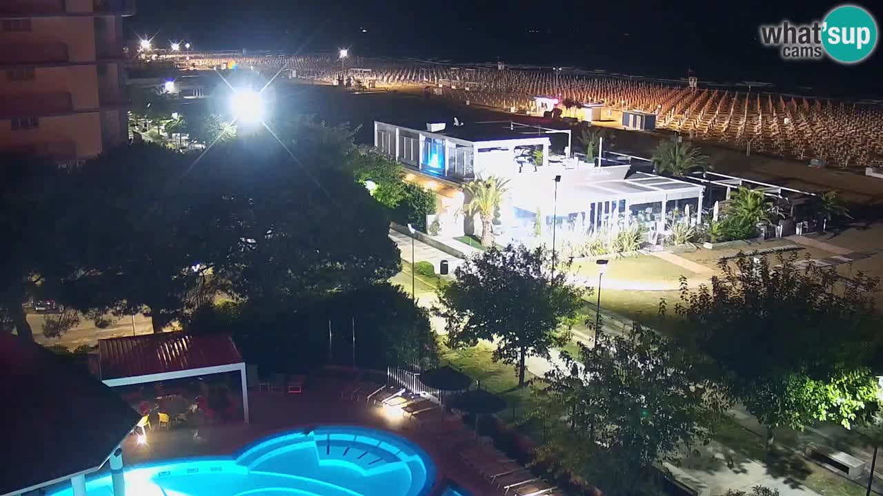 Webcam en vivo playa Bibione – vista desde Ashanti ApartHotel