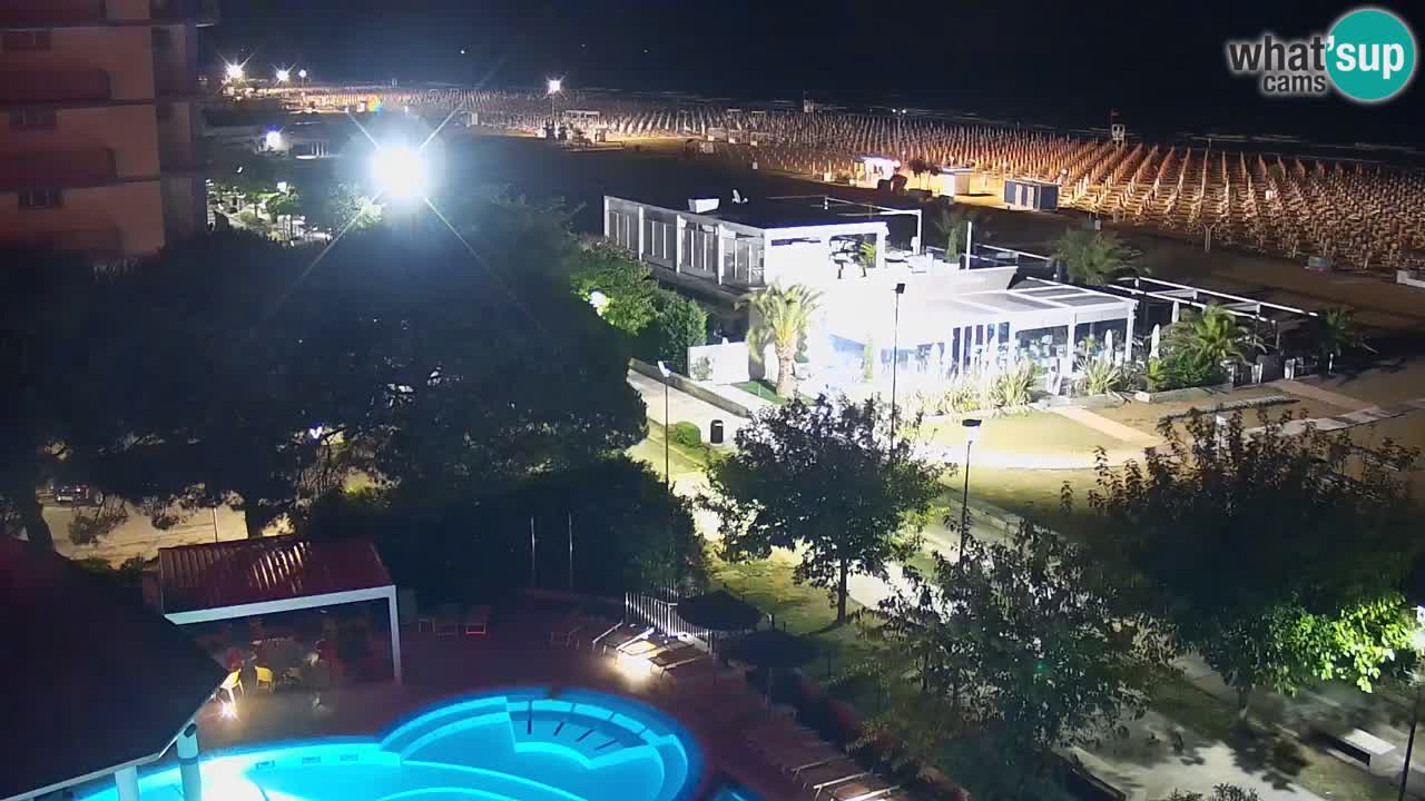 Webcam en direct plage de Bibione – vue depuis Ashanti ApartHotel