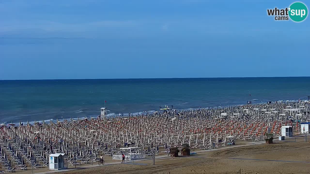 Webcam en direct plage de Bibione – vue depuis Ashanti ApartHotel