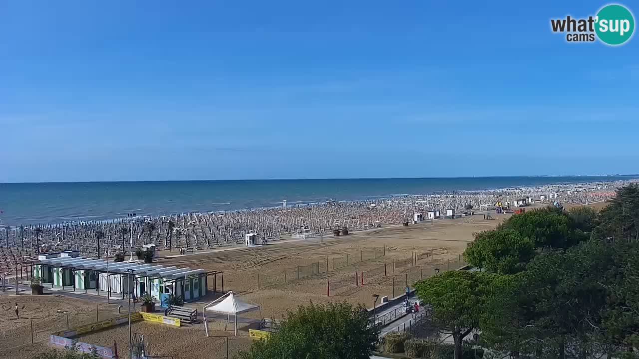 Webcam en vivo playa Bibione – vista desde Ashanti ApartHotel