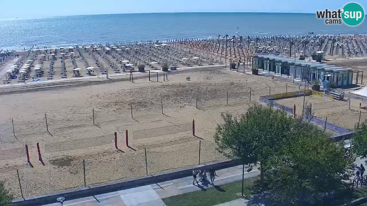 Webcam en direct plage de Bibione – vue depuis Ashanti ApartHotel