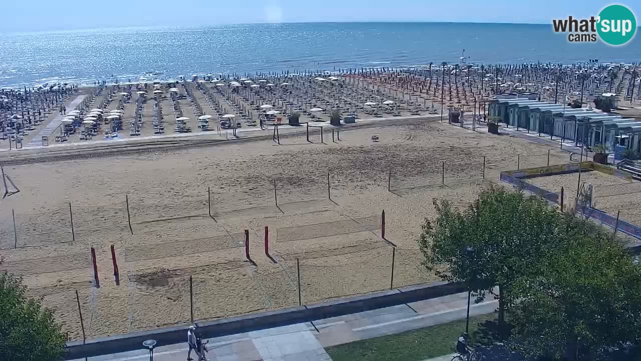 Web kamera Bibione plaža – pogled sa Ashanti ApartHotela