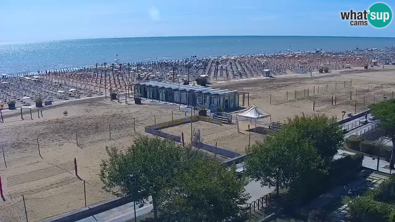 Web kamera Bibione plaža – pogled sa Ashanti ApartHotela