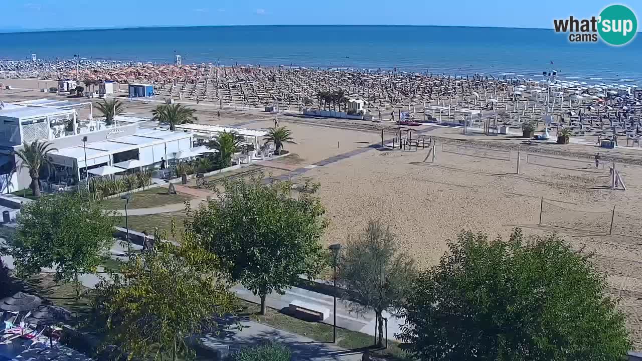 Webcam en direct plage de Bibione – vue depuis Ashanti ApartHotel