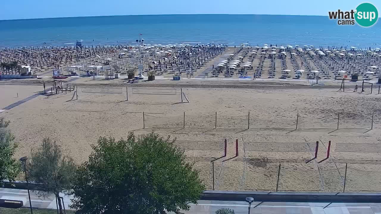 Webcam en direct plage de Bibione – vue depuis Ashanti ApartHotel