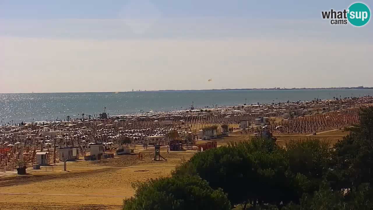 Webcam en vivo playa Bibione – vista desde Ashanti ApartHotel