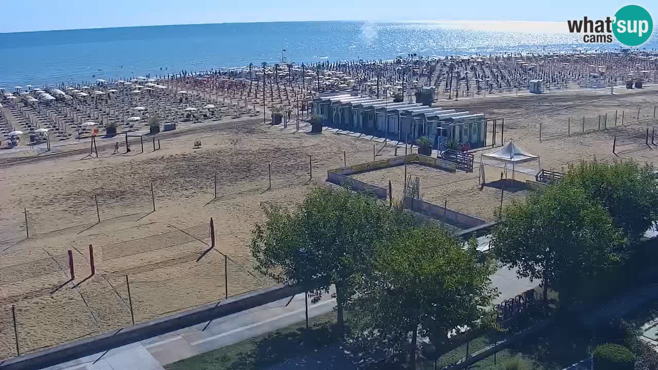 Web kamera Bibione plaža – pogled sa Ashanti ApartHotela
