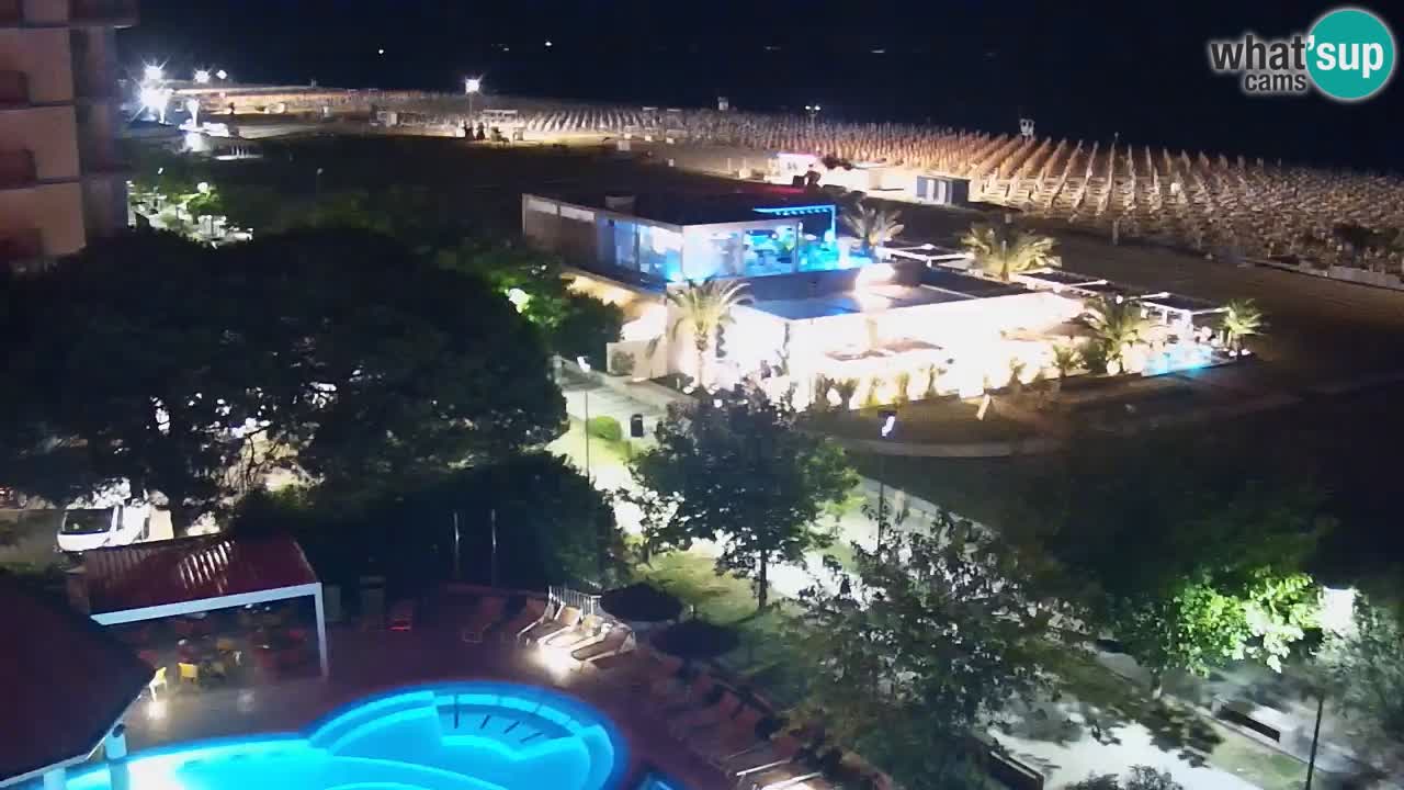 Web kamera Bibione plaža – pogled sa Ashanti ApartHotela