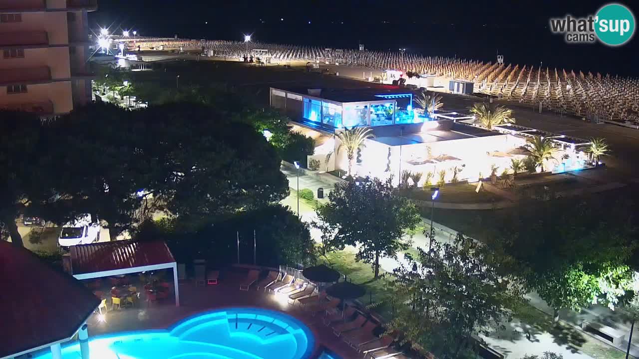 Webcam en vivo playa Bibione – vista desde Ashanti ApartHotel