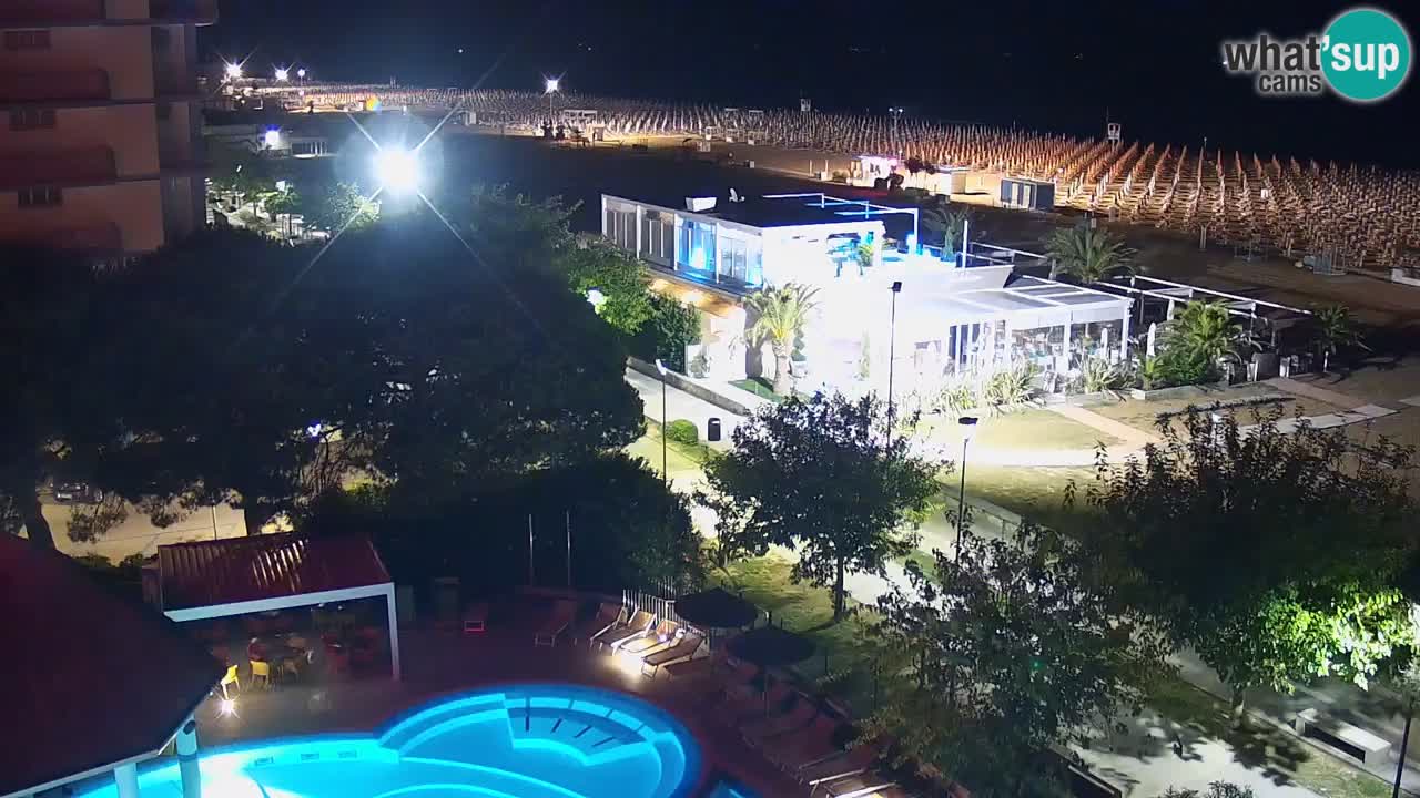 Web kamera Bibione plaža – pogled sa Ashanti ApartHotela