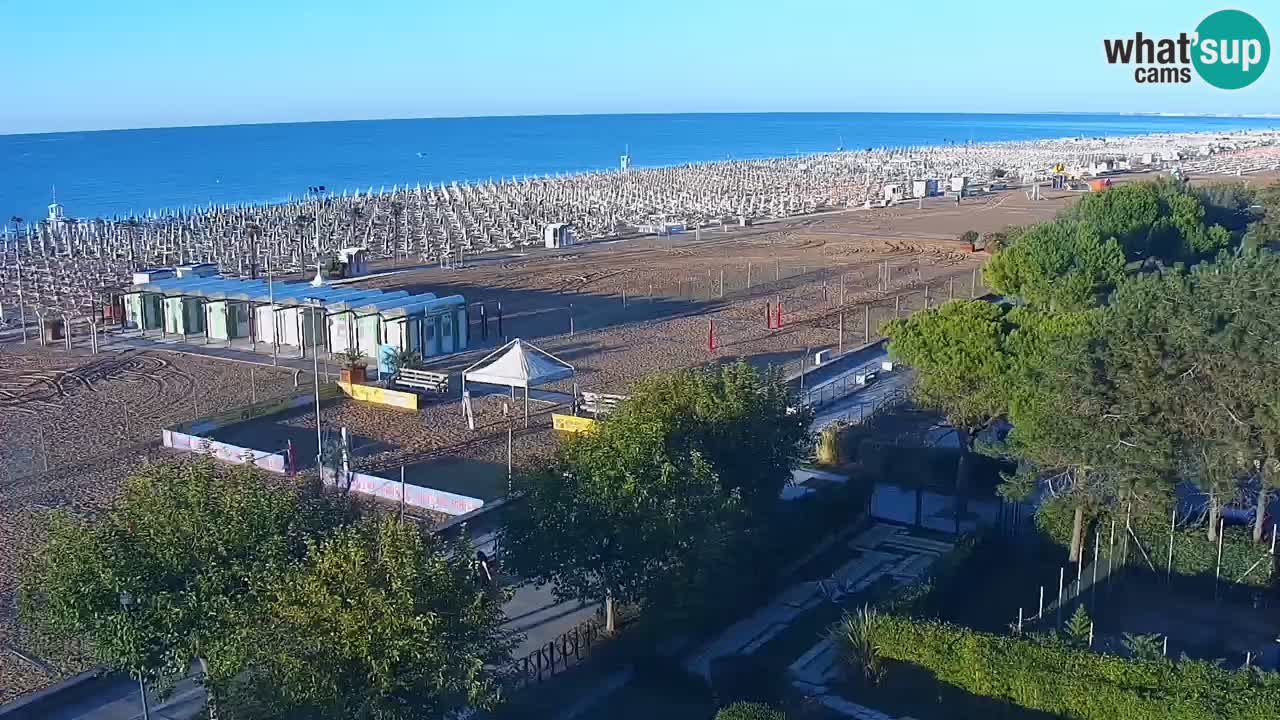 Web kamera Bibione plaža – pogled sa Ashanti ApartHotela
