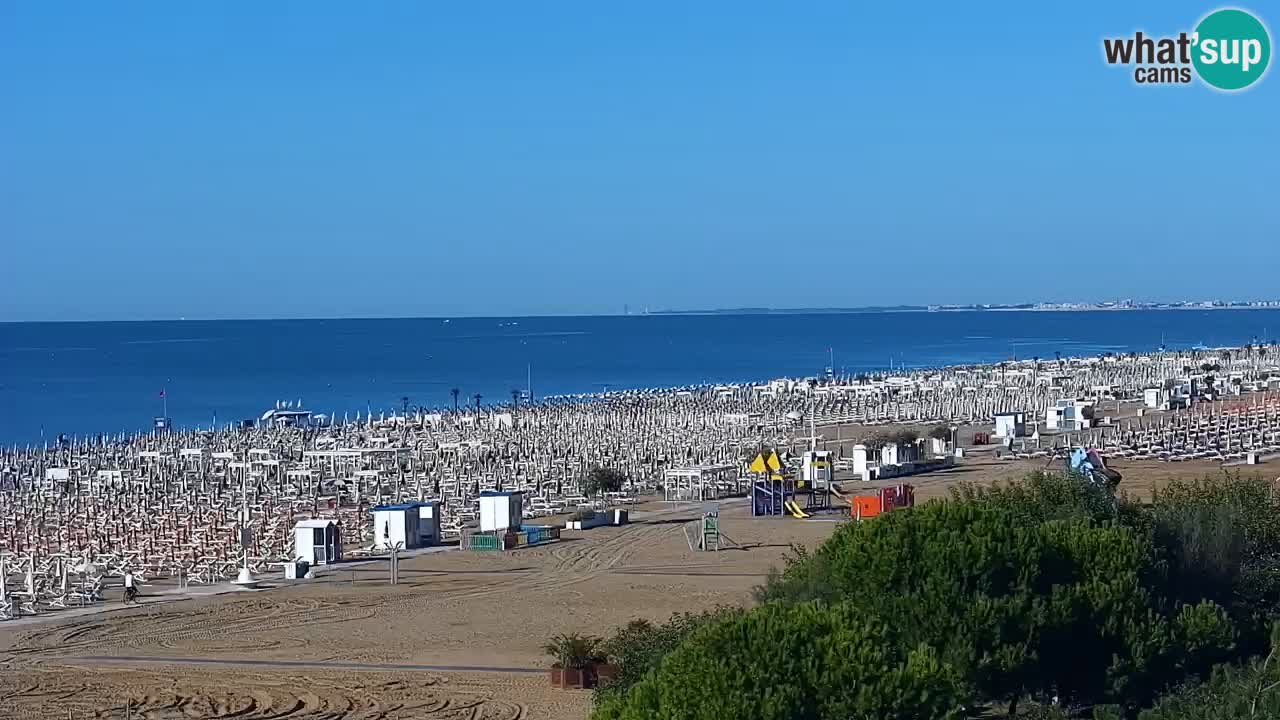 Webcam en direct plage de Bibione – vue depuis Ashanti ApartHotel