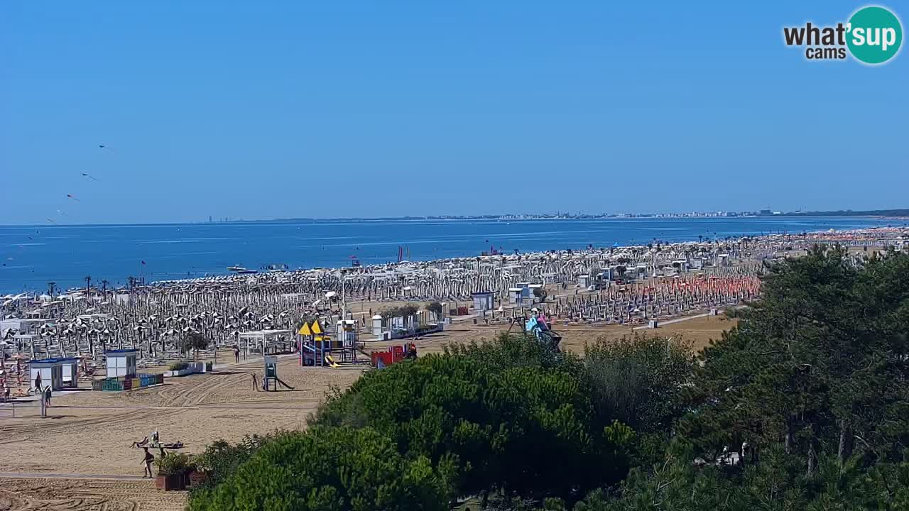 Webcam en direct plage de Bibione – vue depuis Ashanti ApartHotel