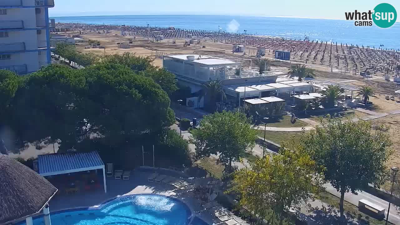 Web kamera Bibione plaža – pogled sa Ashanti ApartHotela