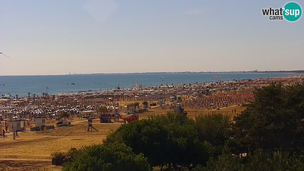Webcam en vivo playa Bibione – vista desde Ashanti ApartHotel