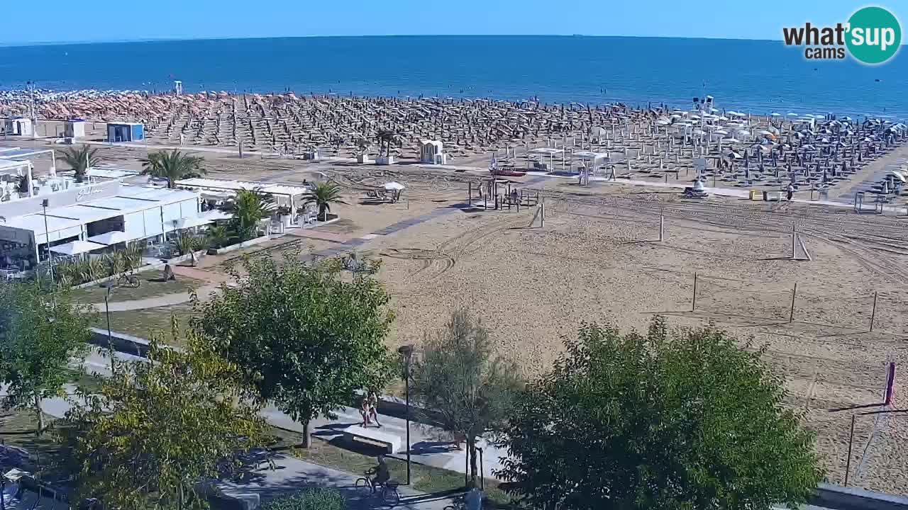 Web kamera Bibione plaža – pogled sa Ashanti ApartHotela
