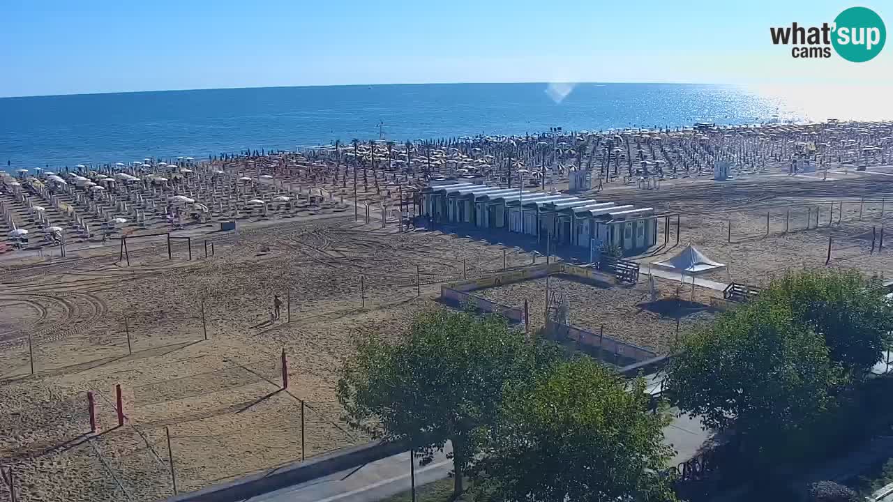 Webcam en direct plage de Bibione – vue depuis Ashanti ApartHotel