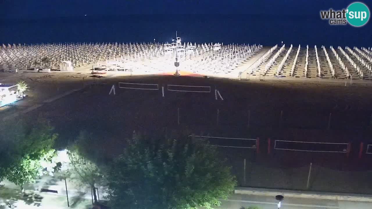 Webcam en vivo playa Bibione – vista desde Ashanti ApartHotel