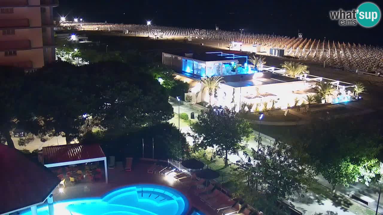 Web kamera Bibione plaža – pogled sa Ashanti ApartHotela