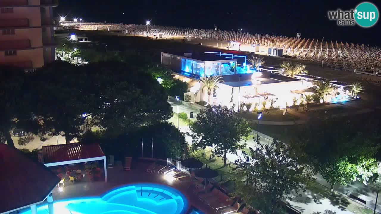Web kamera Bibione plaža – pogled sa Ashanti ApartHotela