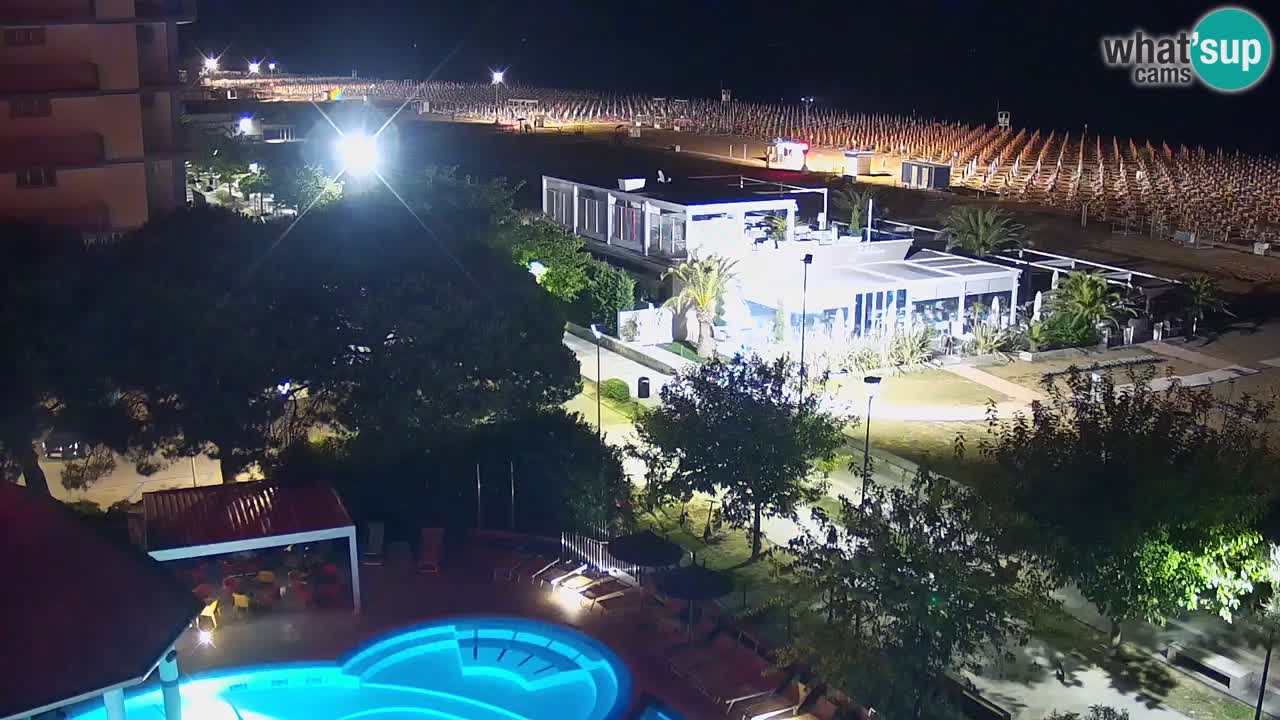 Web kamera Bibione plaža – pogled sa Ashanti ApartHotela