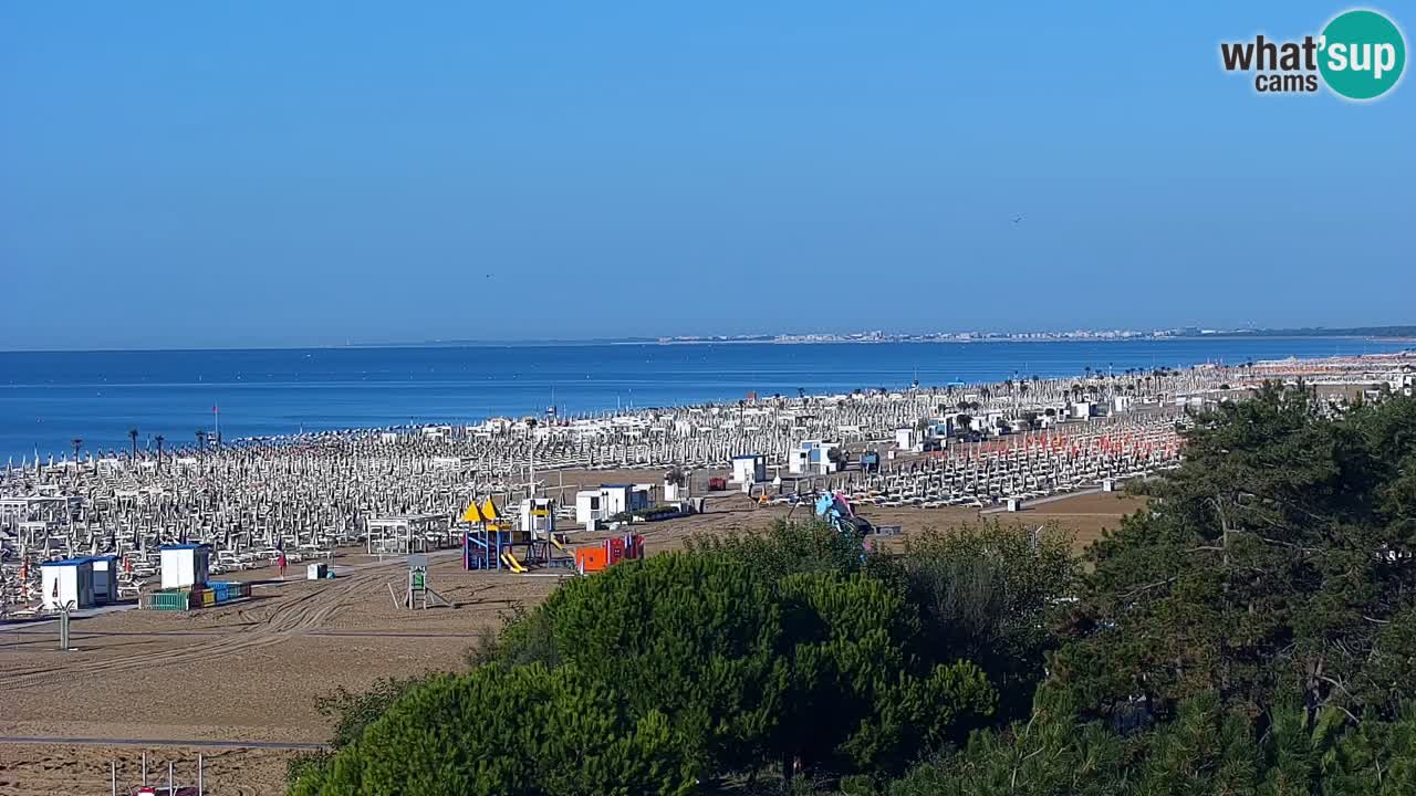 Web kamera Bibione plaža – pogled sa Ashanti ApartHotela