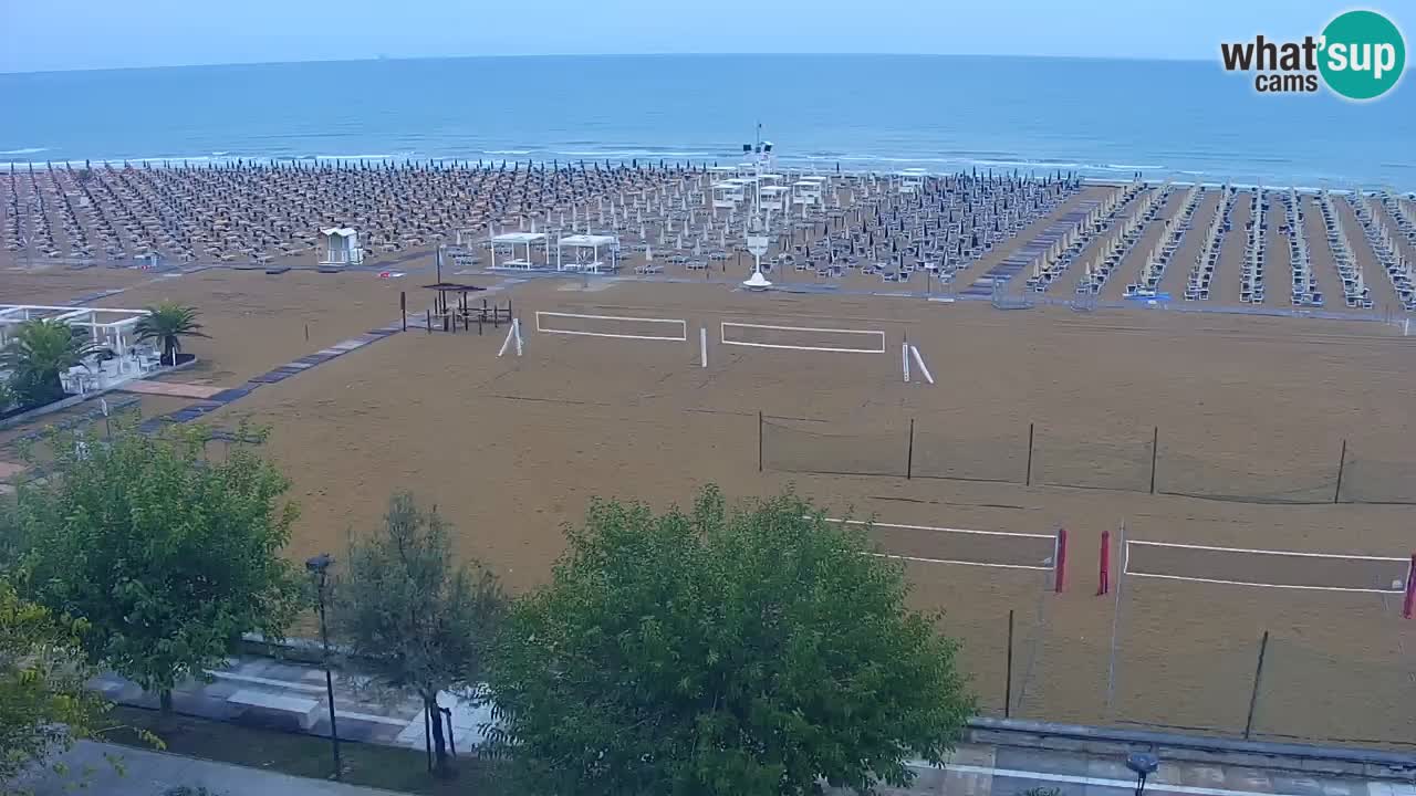 Webcam en direct plage de Bibione – vue depuis Ashanti ApartHotel