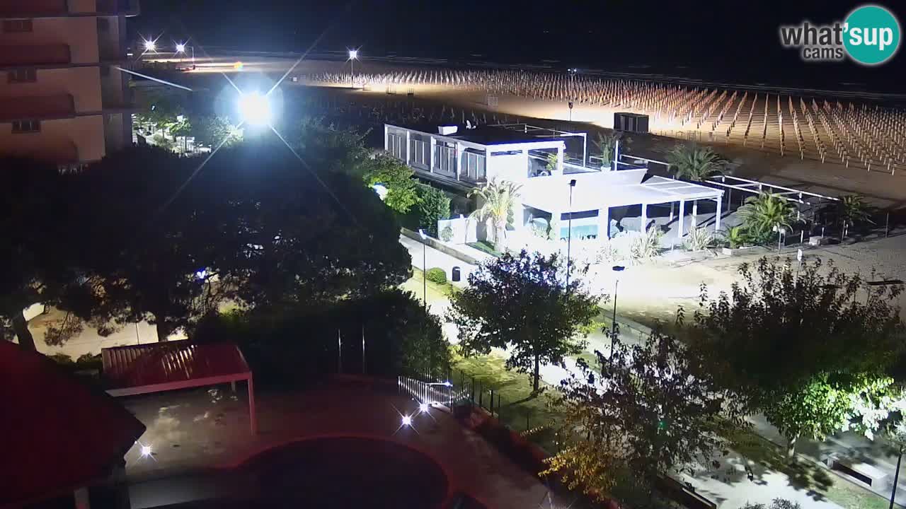 Webcam en vivo playa Bibione – vista desde Ashanti ApartHotel