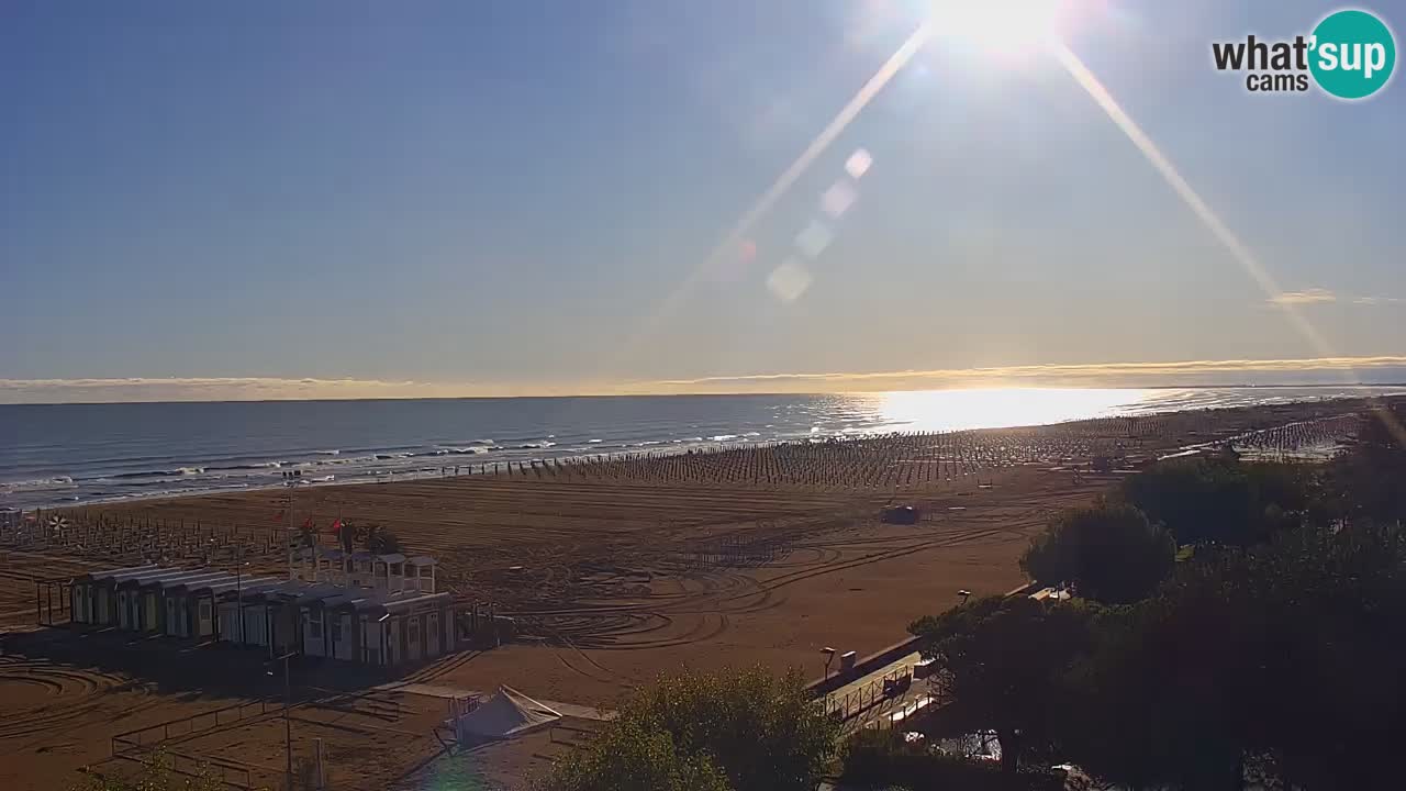 Webcam en direct plage de Bibione – vue depuis Ashanti ApartHotel