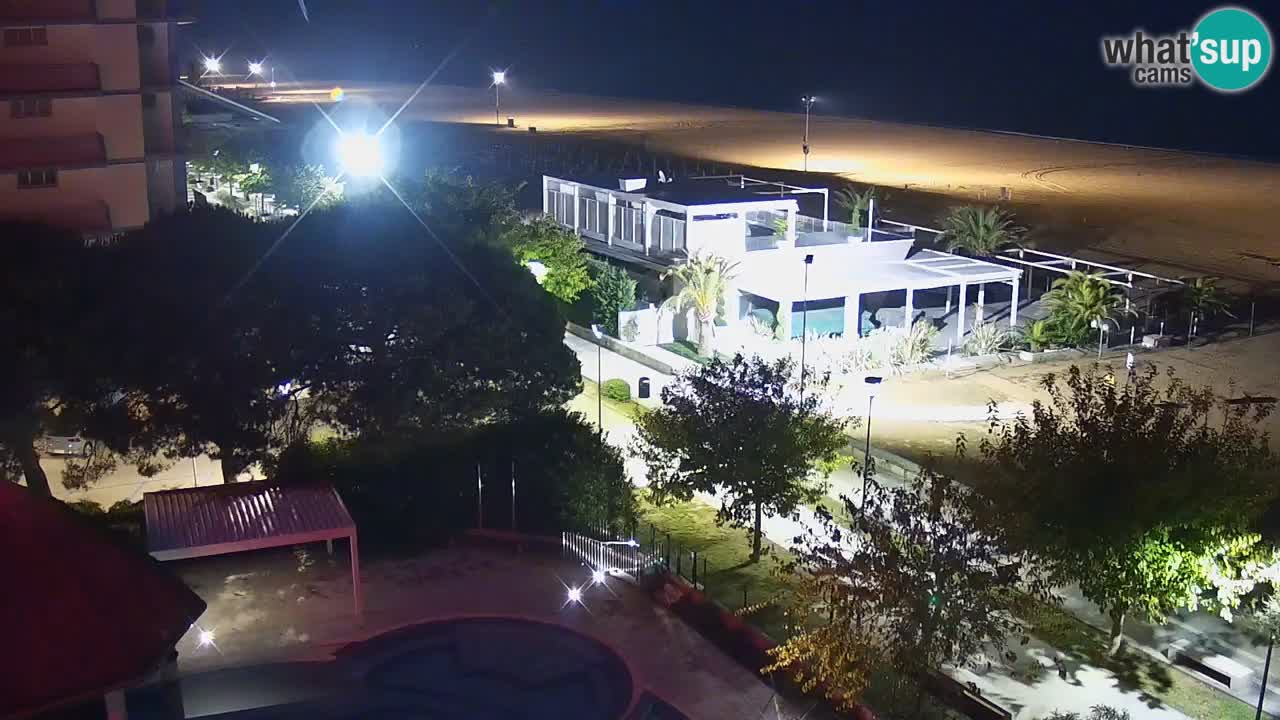 Web kamera Bibione plaža – pogled sa Ashanti ApartHotela