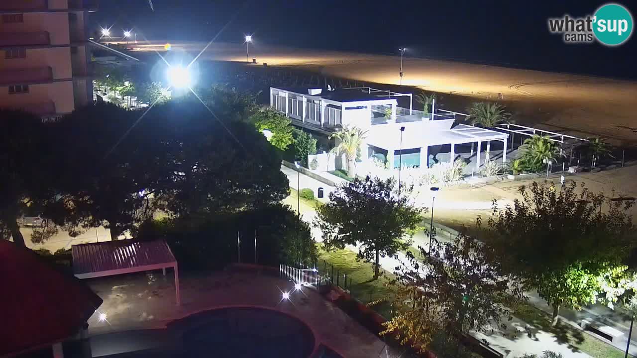 Web kamera Bibione plaža – pogled sa Ashanti ApartHotela